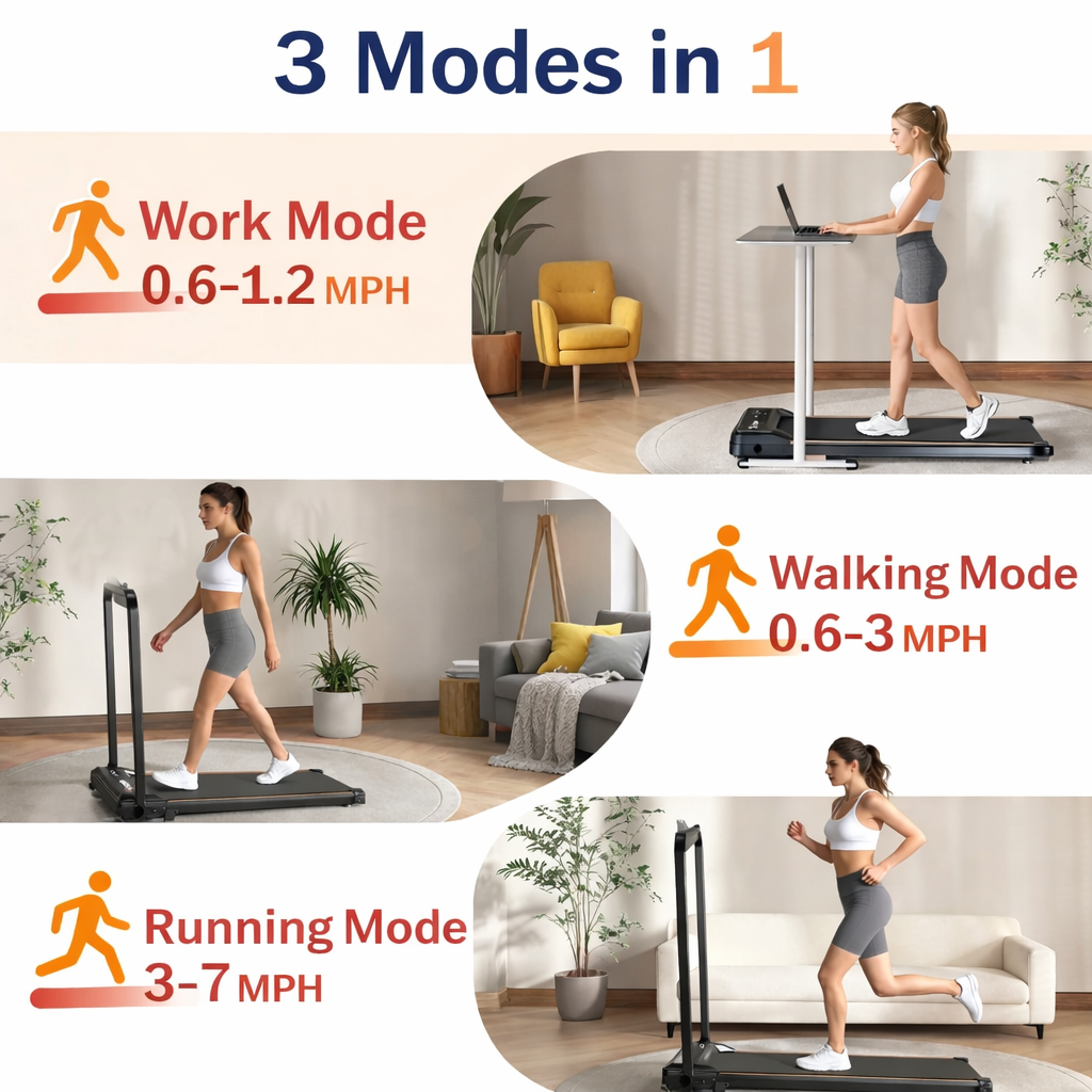 Stay active, burn calories, and boost productivity — all from home.